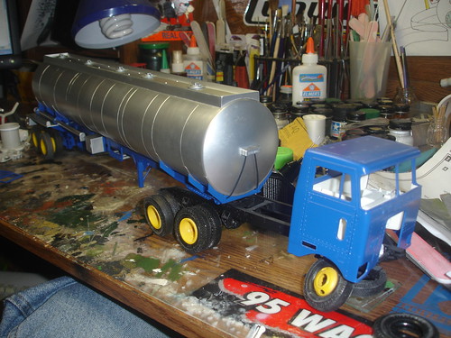 Tractor and trailer mock-up.