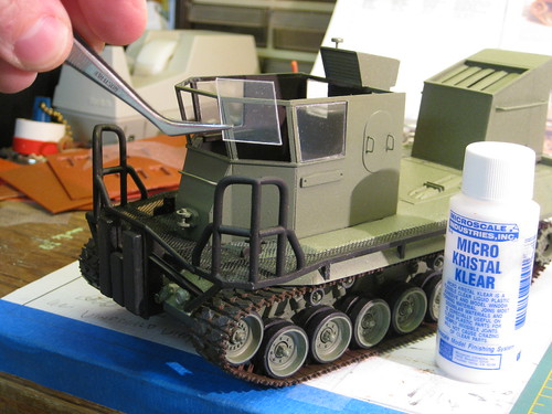 tracks painted and windows going in